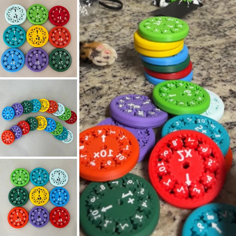 Kids Math Spinner Four-Operation Handheld
