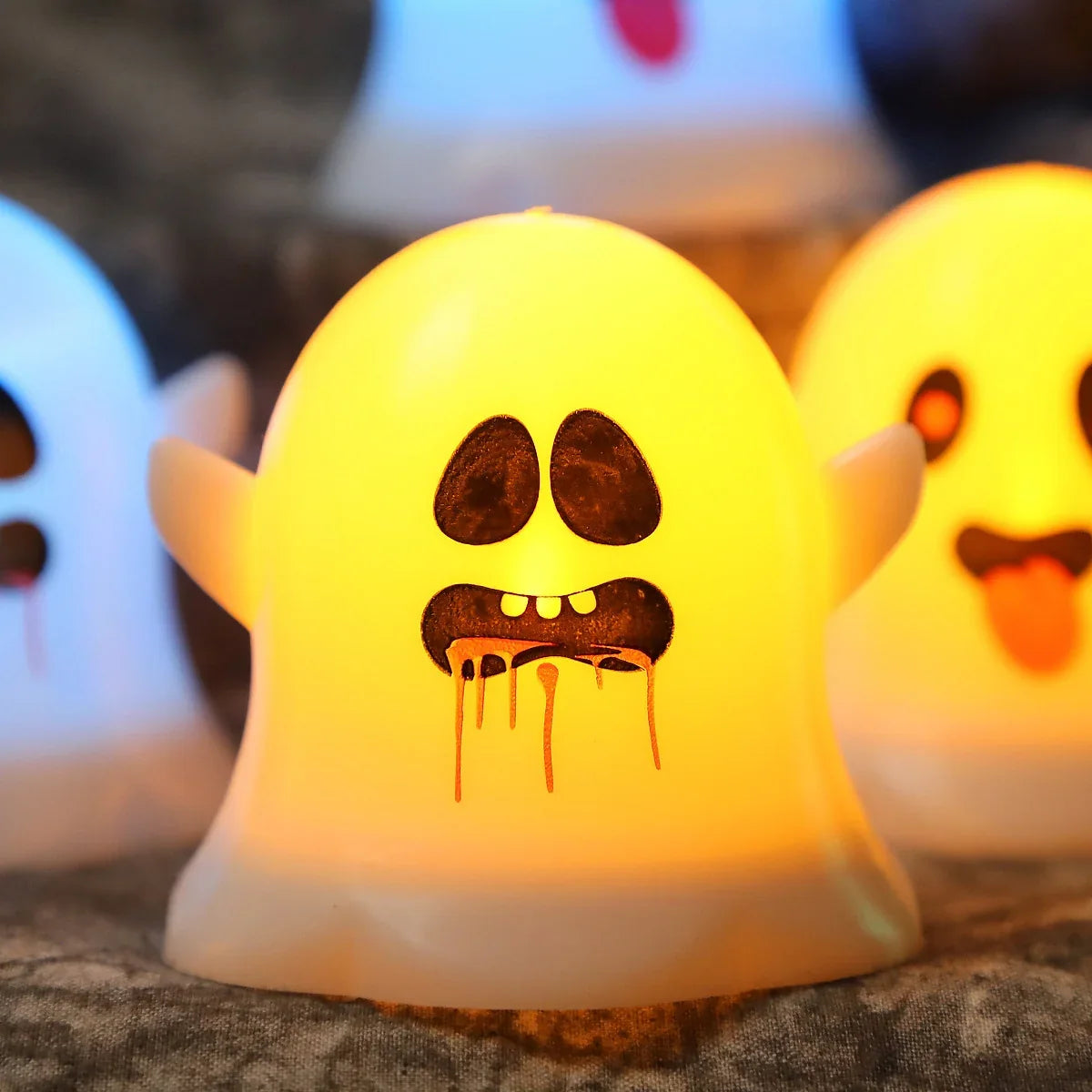 Kids Night Light Ghost-Shaped Child-Safe LED
