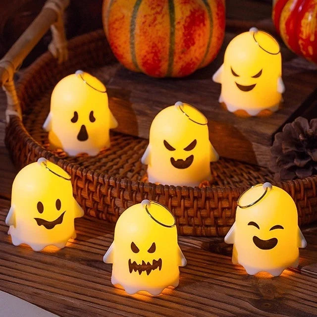 Kids Night Light Smiling Ghost LED & Adjustable Brightness