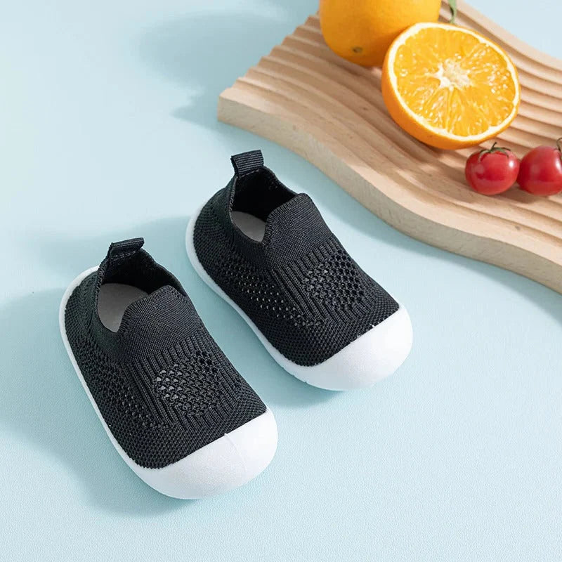 Kids Socks Rubberized Grip Sole Slip-On