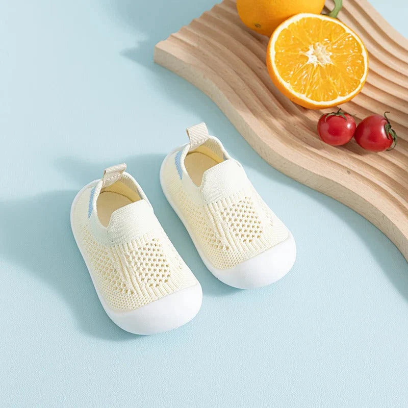 Kids Socks Rubberized Grip Sole Slip-On