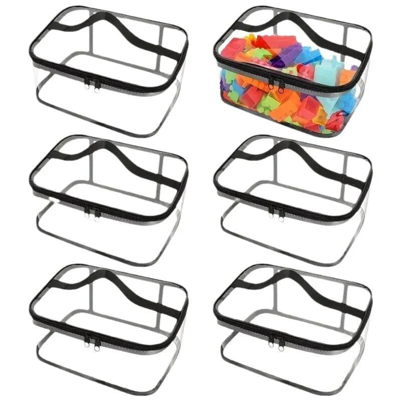 Kids Toy Storage Bag Transparent Mesh Drawstring & Quick Dry