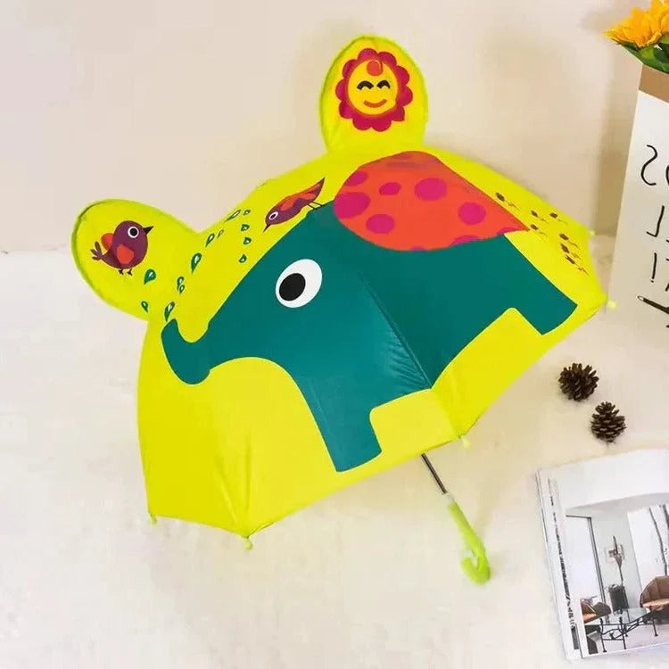 Kids Umbrella Colorful Designs Lightweight Manual Open and Close