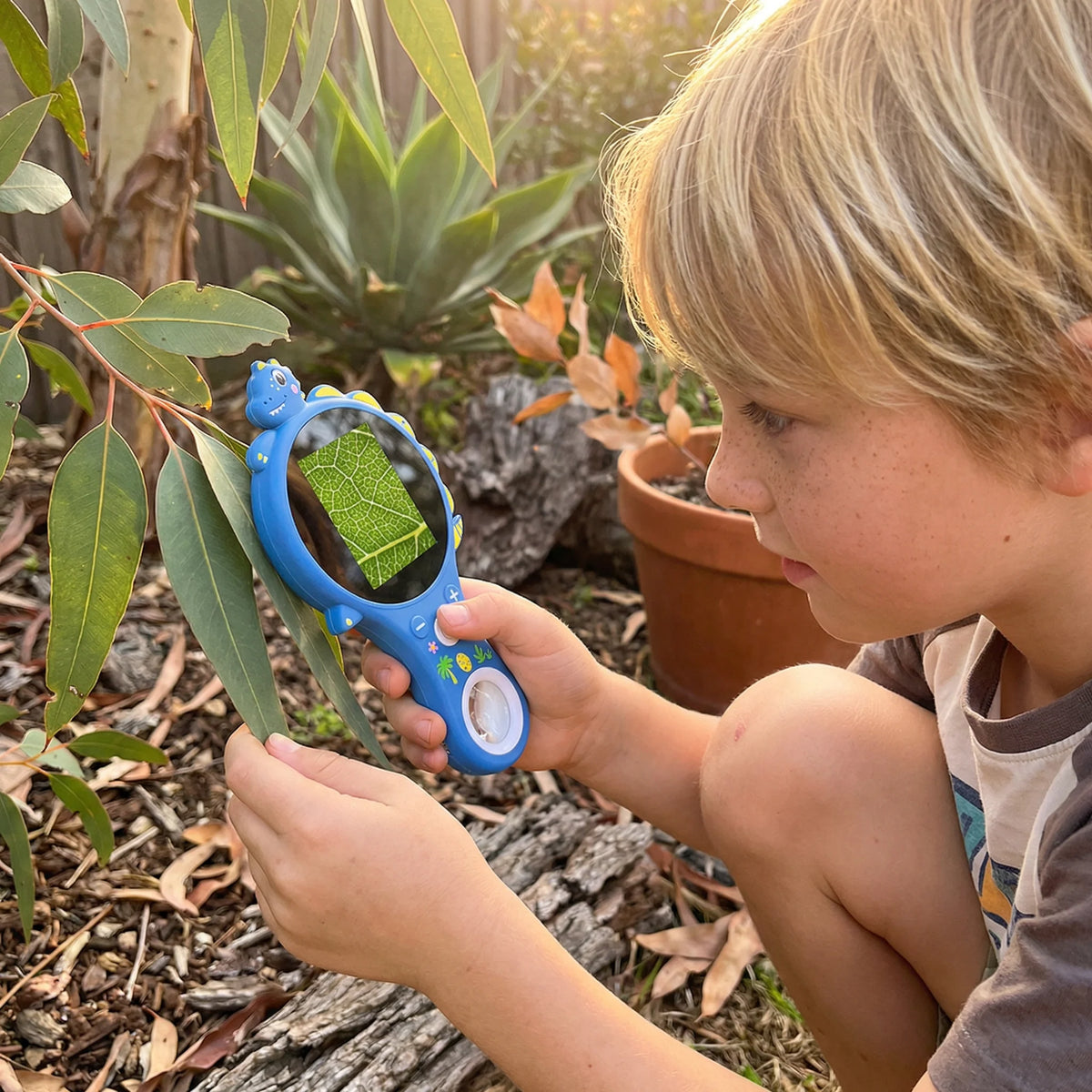 Kids Video Microscope 500x Magnification IPS Screen