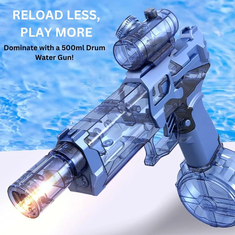 Kids Water Gun Electric Rechargeable LED 26 Ft Range