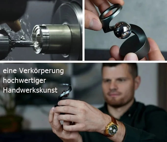Kinetic Desk Toy Aluminum Floating Ball Illusion