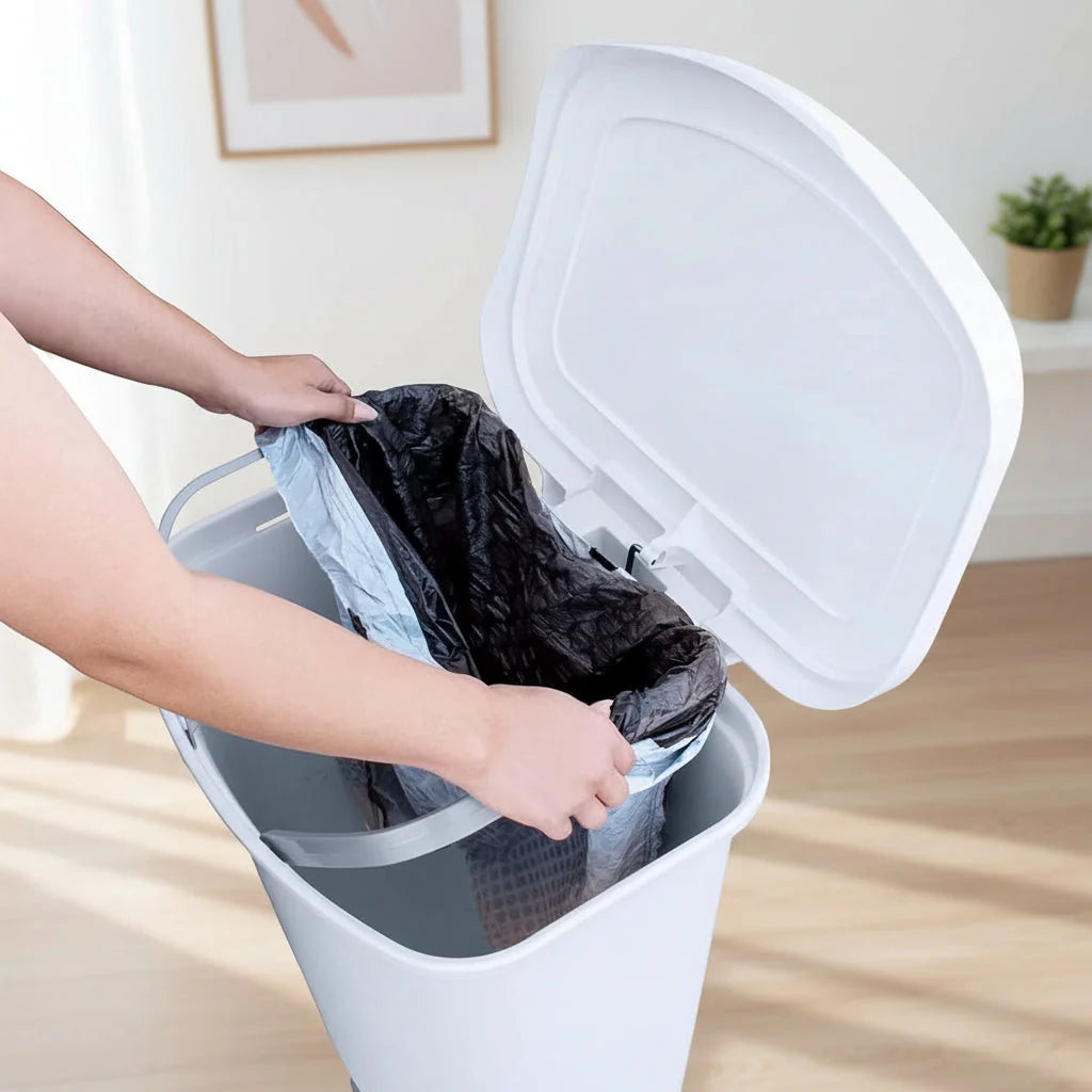 Kitchen Bin Step Pedal 13 Gallon Soft-Close Lid
