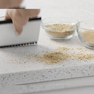 Kitchen Cleaning Scraper Double-Sided Squeegee & Brush Dishwasher-Safe