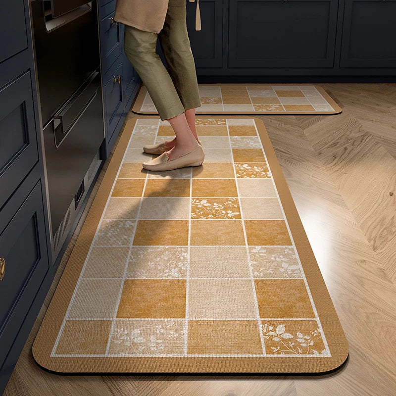 Kitchen Comfort Mat High-Density Foam Non-Slip Backing Wipe-Clean Surface