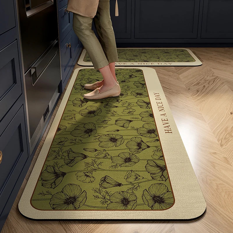 Kitchen Comfort Mat High-Density Foam Non-Slip Backing Wipe-Clean Surface