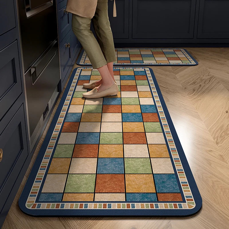 Kitchen Comfort Mat High-Density Foam Non-Slip Backing Wipe-Clean Surface