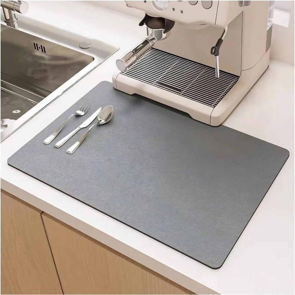 Kitchen Drying Mat Highly Absorbent Waterproof Backing