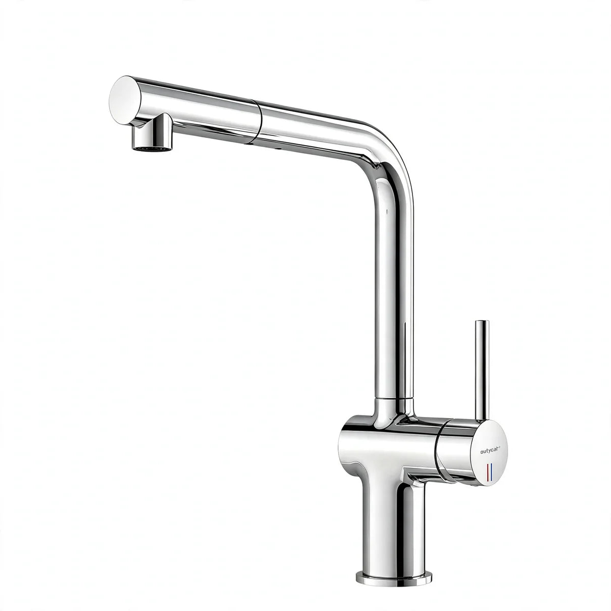 Kitchen Faucet Copper Pull-Out Spout 4 Flow Modes