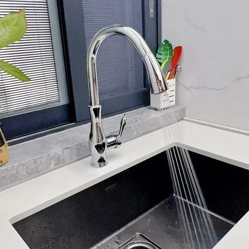 Kitchen Faucet Pull-Out Spray Head Solid Metal