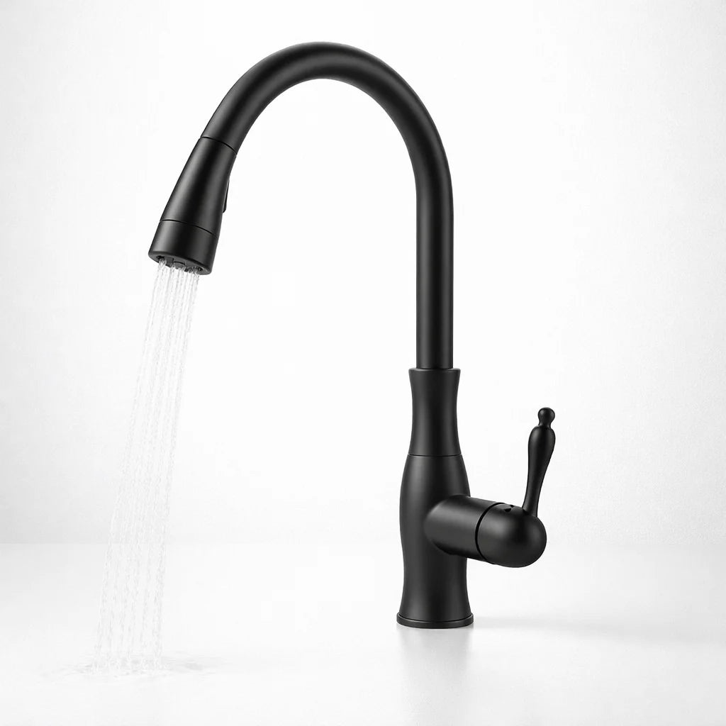 Kitchen Faucet Pull-Out Spray Head Solid Metal
