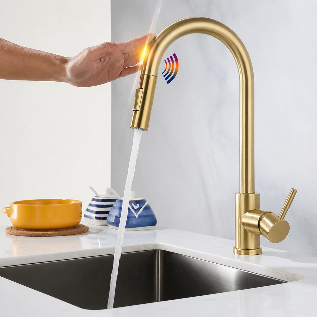 Kitchen Faucet Single-Handle Pull-Out Spray Head