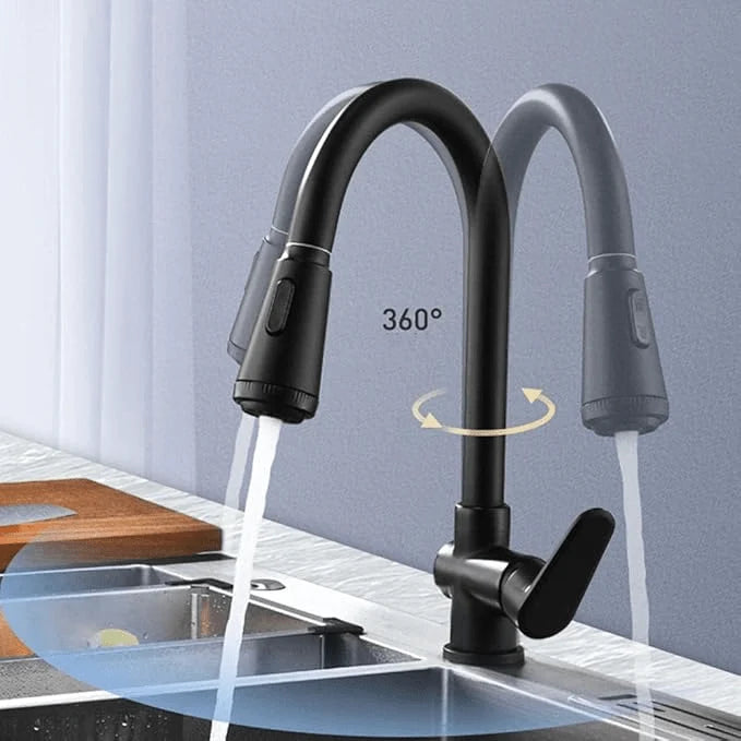 Kitchen Faucet Stainless Steel Pull-Out Spray Head Direct-Touch Control