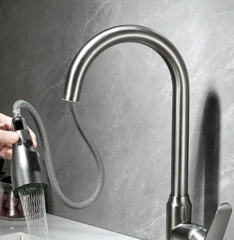 Kitchen Faucet Stainless Steel Pull-Out Spray Head Direct-Touch Control