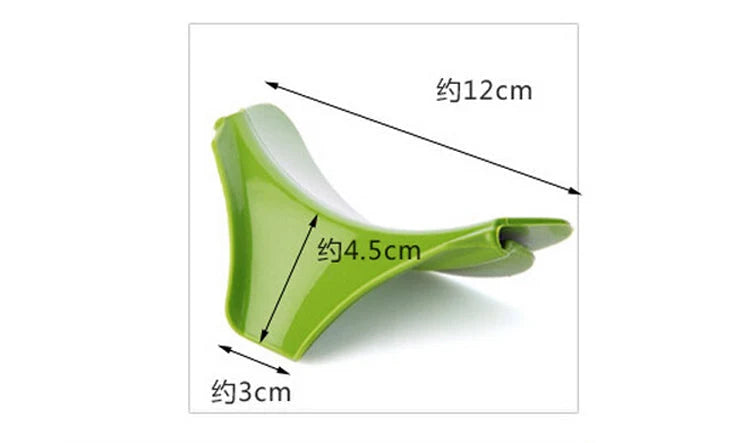 Kitchen Funnel Flexible Curved Design For Round Pans
