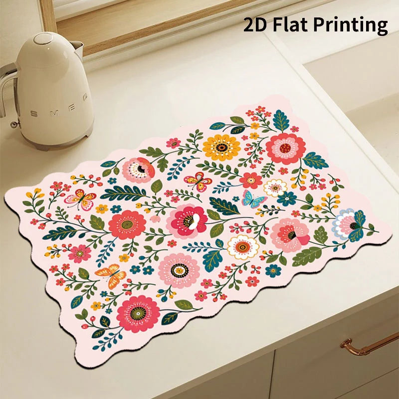 Kitchen Mat Cushioned Anti-Fatigue Checkered