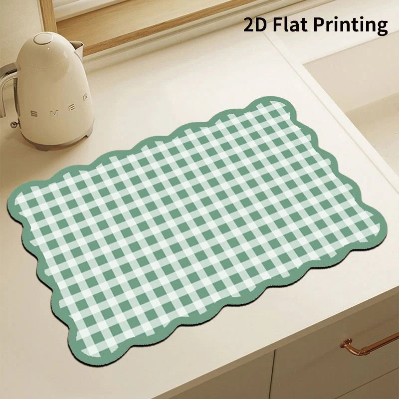 Kitchen Mat Cushioned Anti-Fatigue Checkered