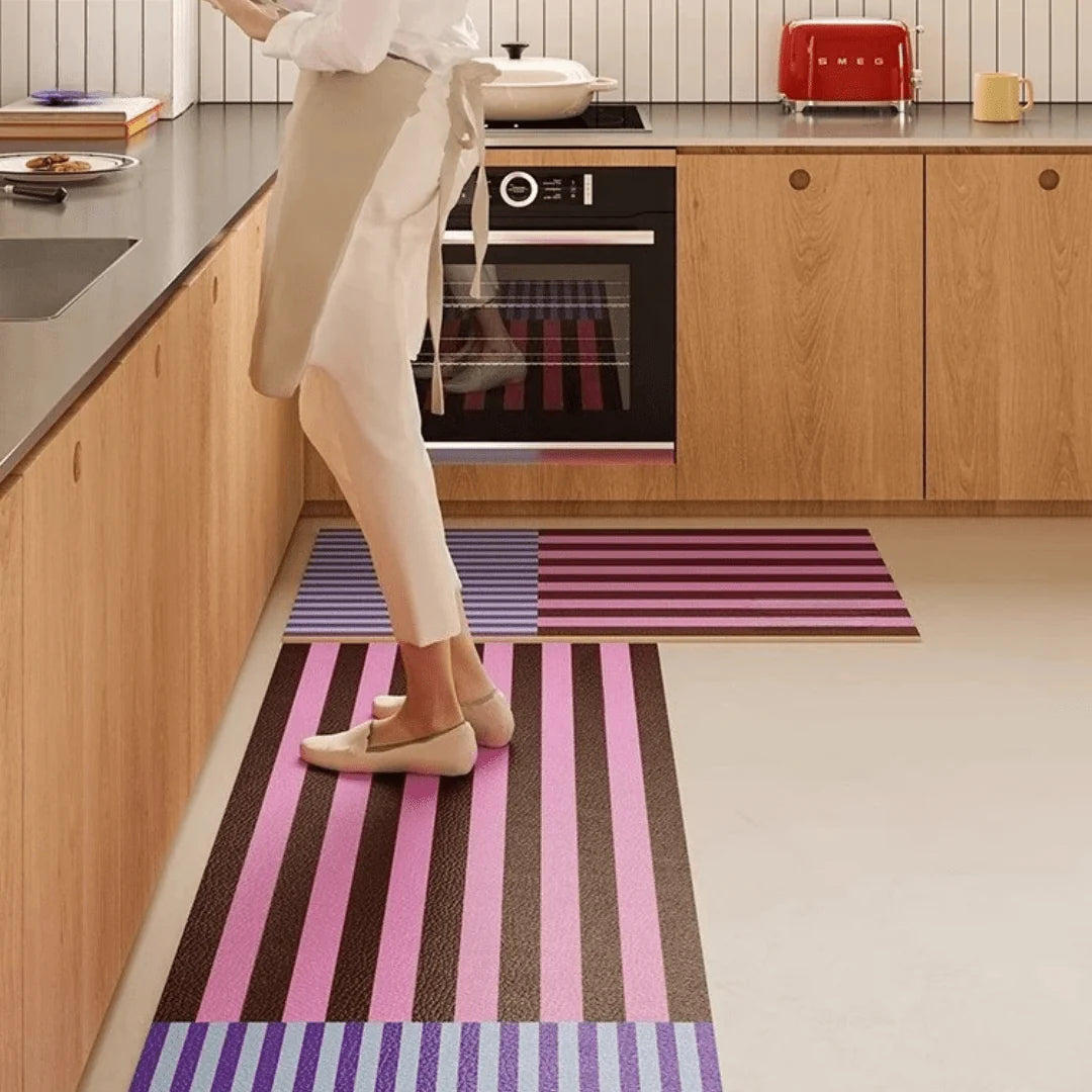 Kitchen Mat Cushioned Water-Resistant Non-Slip Base