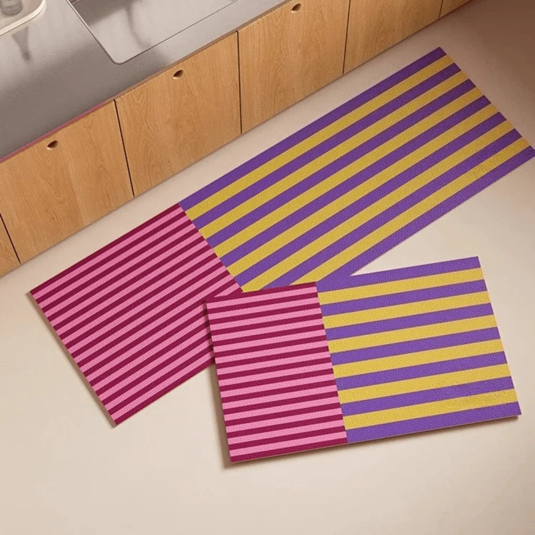 Kitchen Mat Cushioned Water-Resistant Non-Slip Base