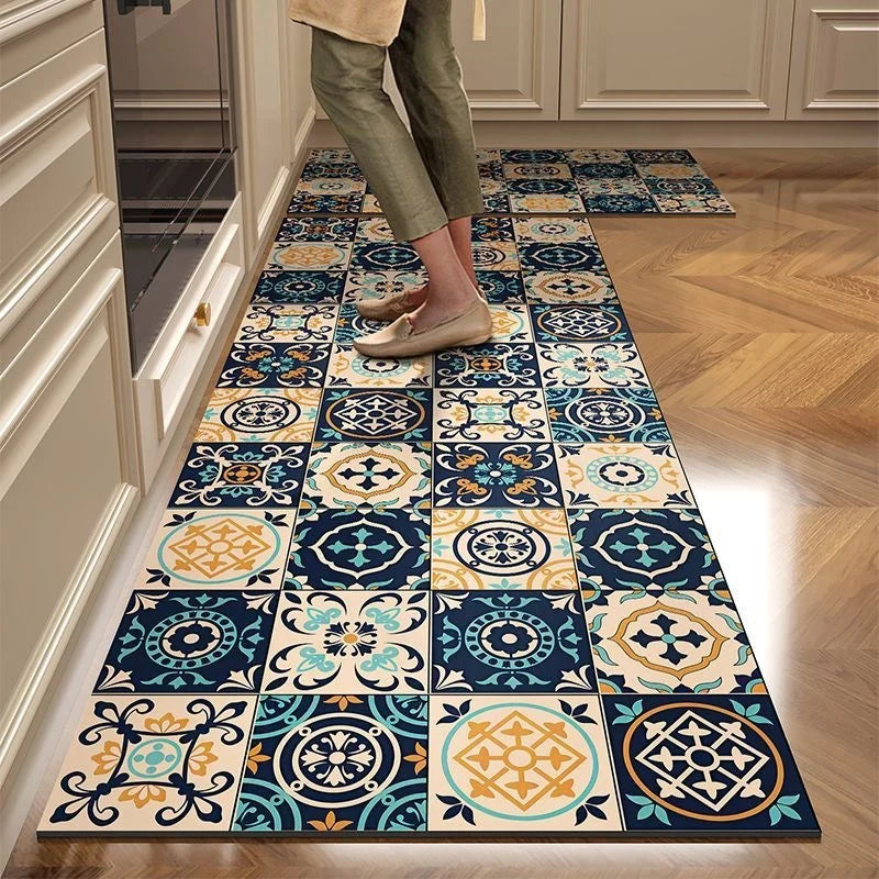 Kitchen Mat High-Density Foam Cushioned Non-Slip Wipe-Clean Surface