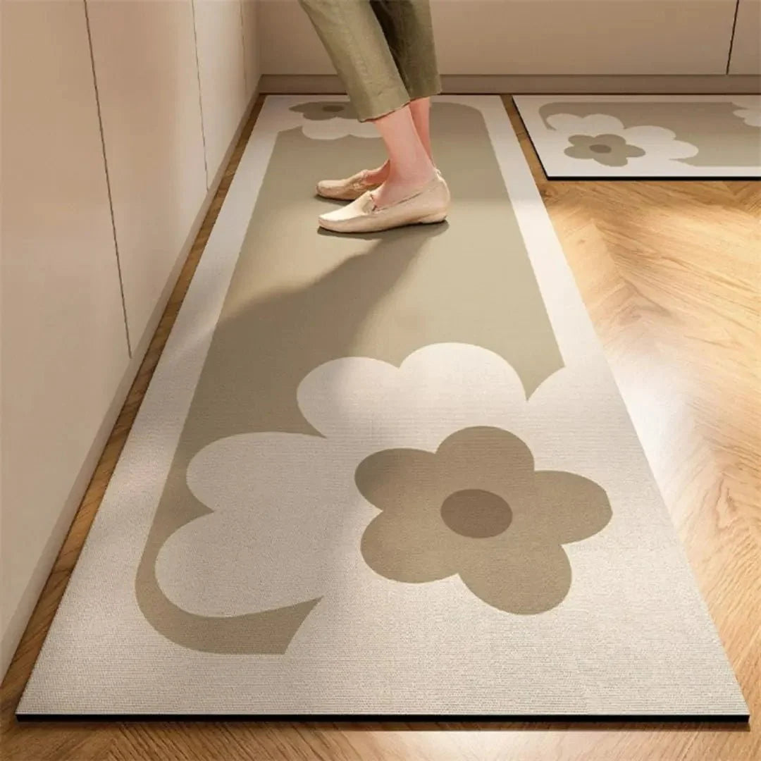 Kitchen Rug Cushioned Anti-Fatigue Absorbent Non-Slip Backing