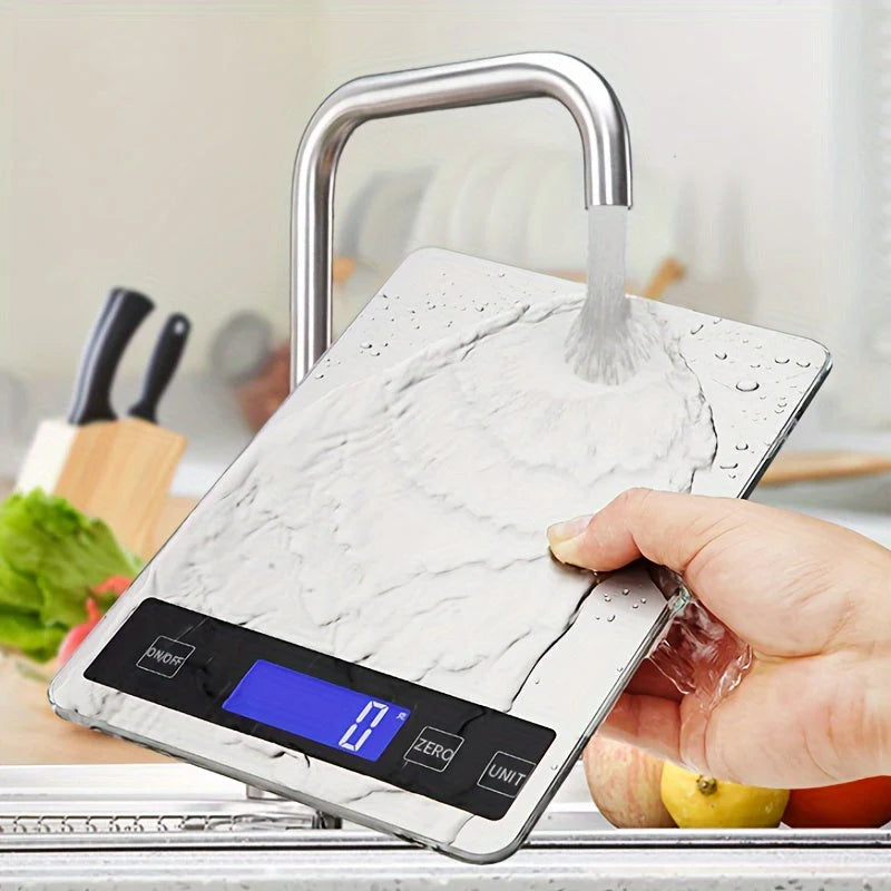 Kitchen Scale 15kg USB Rechargeable 1g Precision