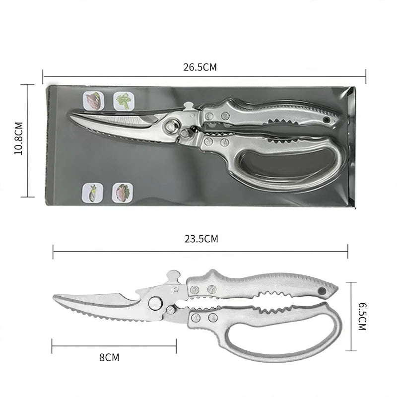 Kitchen Shears Stainless Steel Heavy-Duty Bone Cutting
