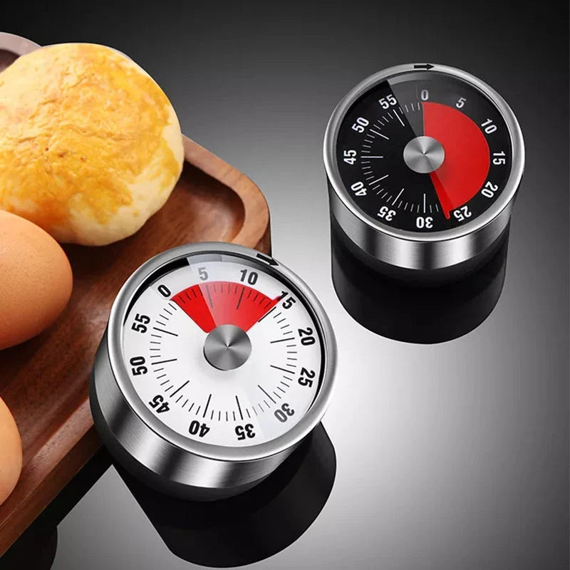 Kitchen Timer Magnetic Stainless Steel 60-Minute