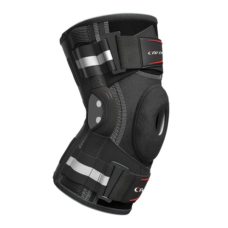 Knee Brace Hinged Side Stabilizers Open Patella Adjustable Straps