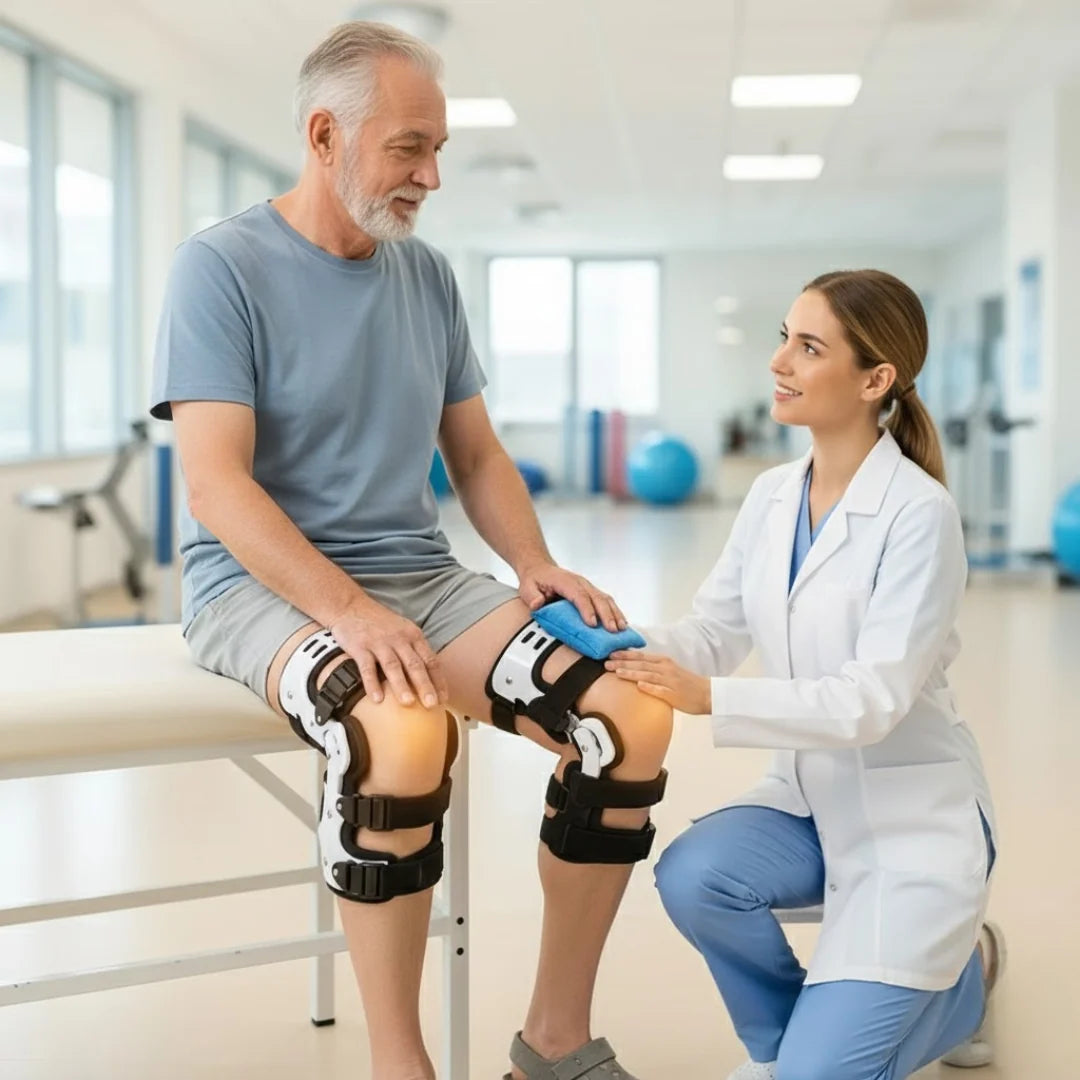 Knee Brace Lightweight Low-Profile Adjustable Support