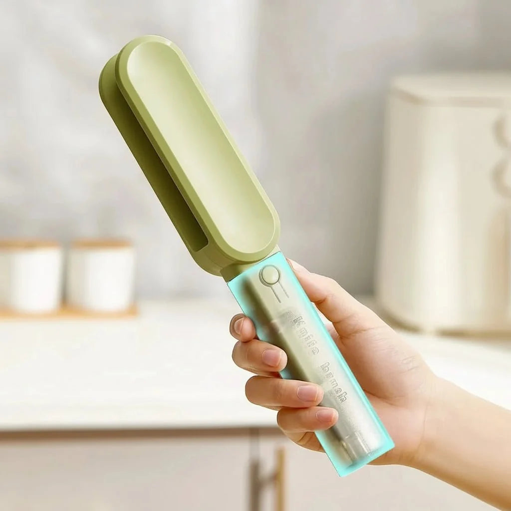 Knife Cleaning Brush Double-Sided Nylon Bristles Magnetic Guide