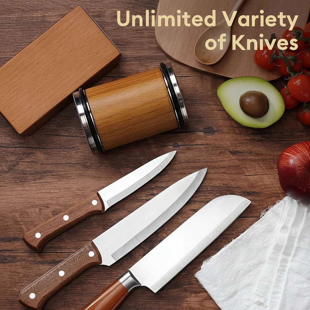Knife Sharpening Set Magnetic Angle Guide & Diamond Stones