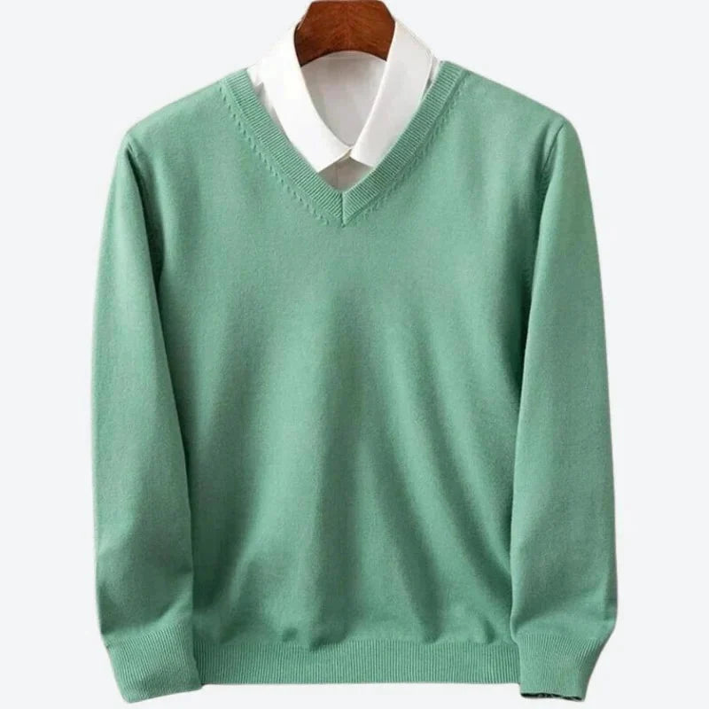 Knit Sweater Classic Round Neck Soft Warmth