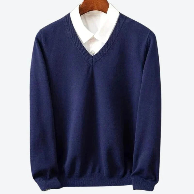 Knit Sweater Classic Round Neck Soft Warmth