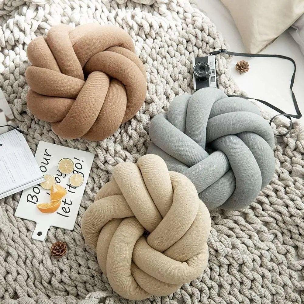 Knot Cushion Hand-Knotted Adjustable Lumbar Support