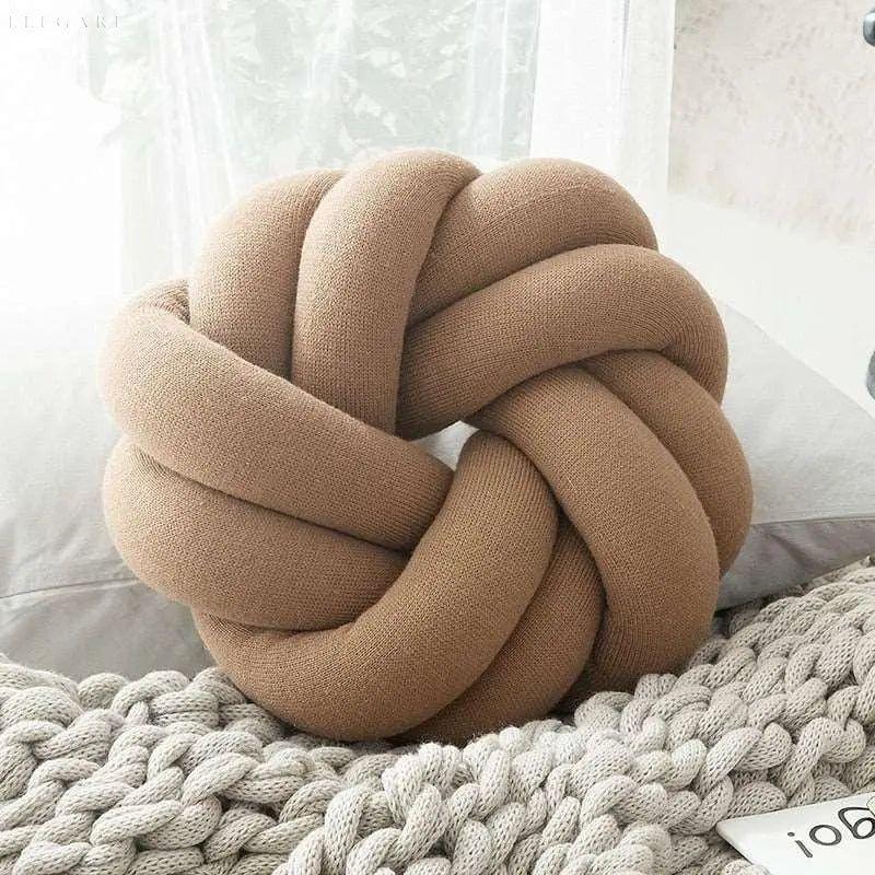 Knot Cushion Hand-Knotted Adjustable Lumbar Support