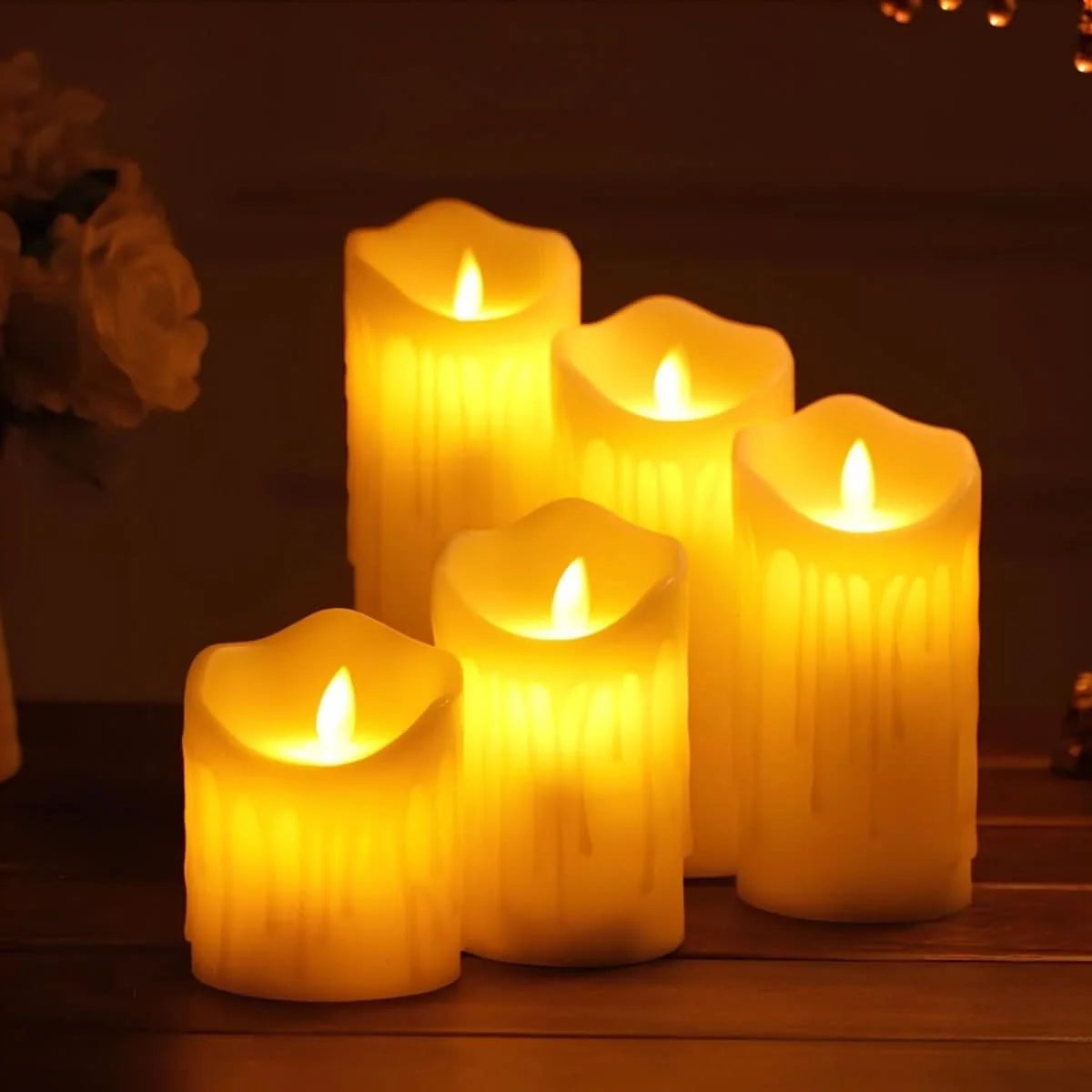 LED Candles Realistic Flickering Flame-Free Decor