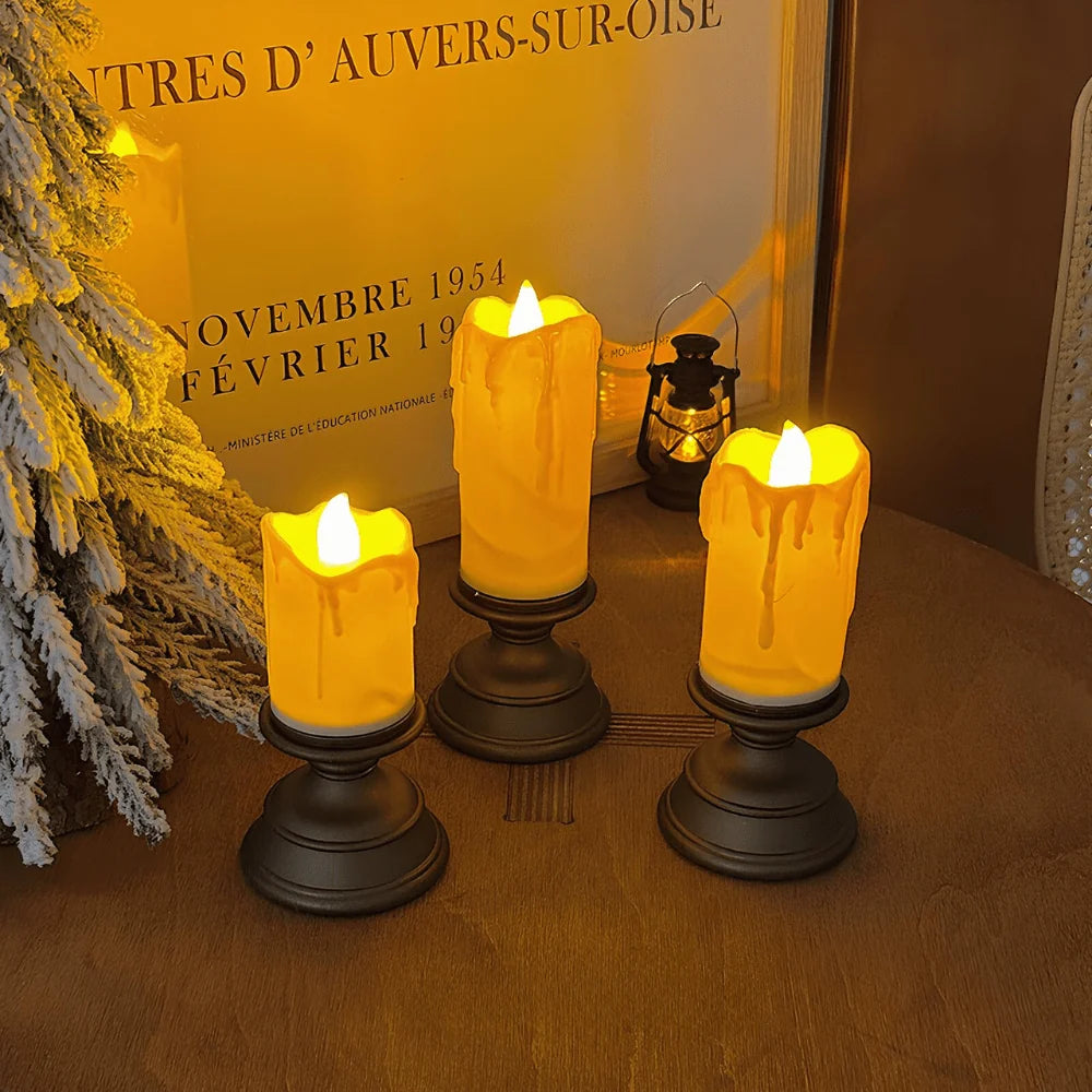 LED Candles Realistic Flickering Flame-Free Decor