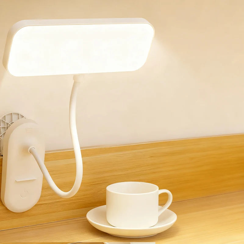 LED Clamp Lamp Adjustable Arm Dimmable Space-Saving