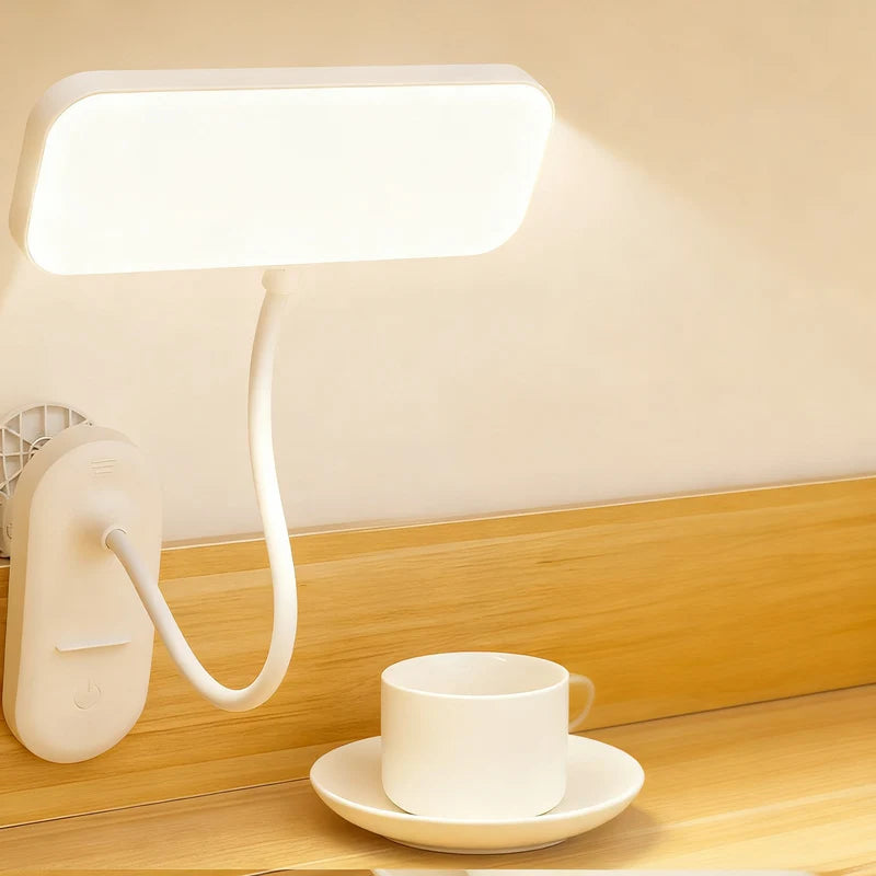 LED Clamp Lamp Adjustable Arm Dimmable Space-Saving