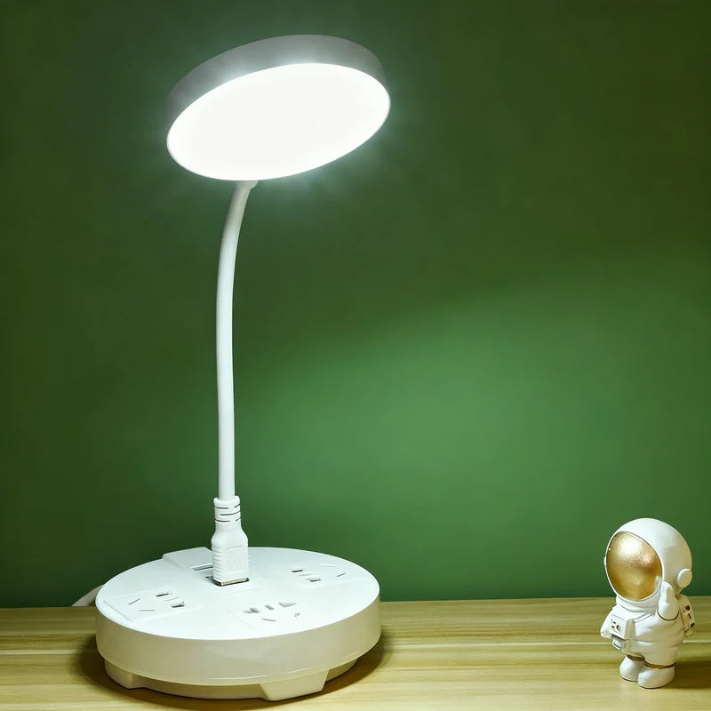 LED Clamp Lamp Adjustable Arm Dimmable Space-Saving