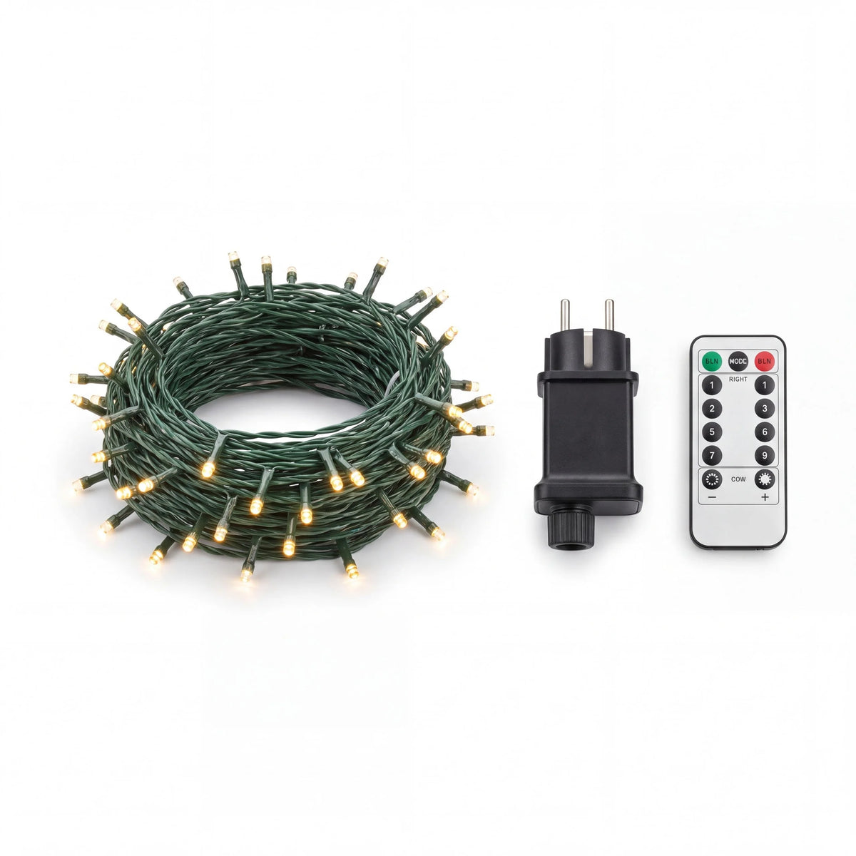 LED Cluster String Lights Dense, Dimmable & Remote Control