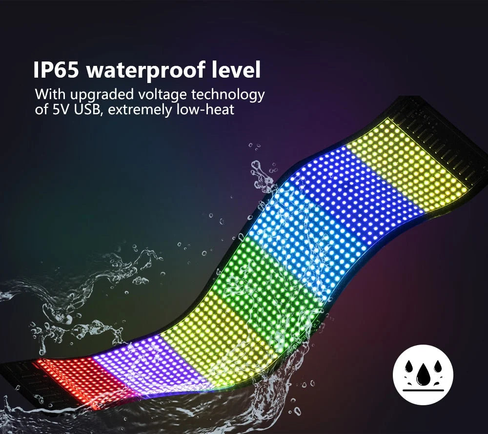 LED Display Panel Flexible RGB Full-Color 16 Million Colors