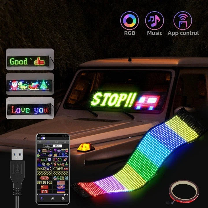 LED Display Panel Flexible RGB Full-Color 16 Million Colors
