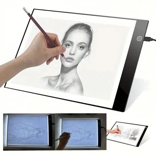 LED Drawing & Tracing Tablet Ultra-Thin USB-Powered Adjustable Brightness