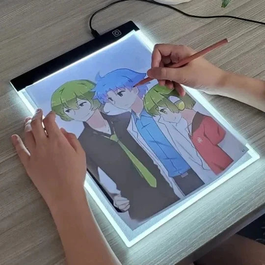LED Drawing & Tracing Tablet Ultra-Thin USB-Powered Adjustable Brightness